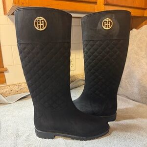 Tommy Hilfiger Black Over the Knee Boots